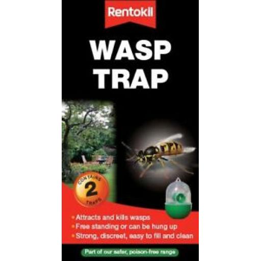 Rentokil Wasp Control Plastic Bottle Trap Pk2 Twin Pack FW32