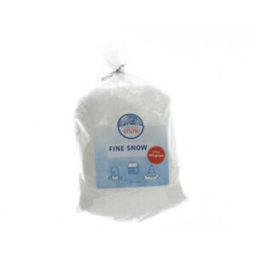 Decoris White Artificial Soft Fine Snow Flakes 100G 470517