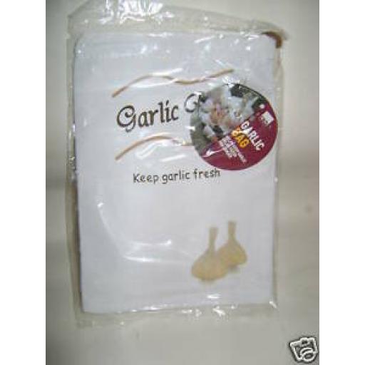 Cks Garlic Bag Keeps Garlic Fresh Draw String Top Q136