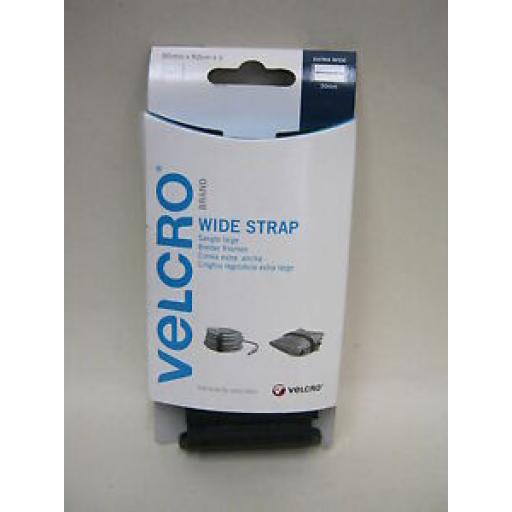 Velcro Black Adjustable Strap 50mm x 92cm x 1 Strap 60329