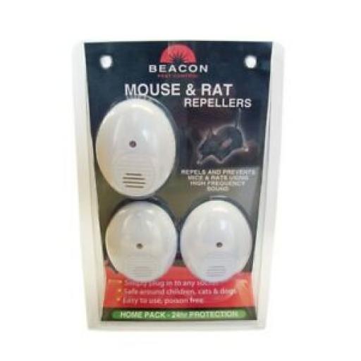 Rentokil Beacon Mouse And & Rat Plug In Rodent Pest Repeller PK3 FM87