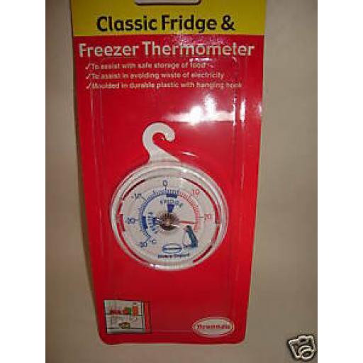Brannan Fridge Freezer Thermometer Temperature Gauge Round Plastic