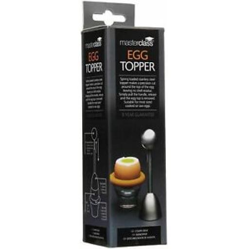 Masterclass Stainless Steel Boiled Egg Clacker Tops Eggs MCEGGTOP