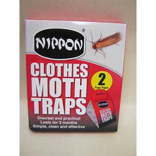 Nippon Clothes Moth Traps Lasts For 3 Months Discreet And Practical Pk2