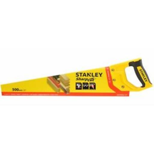 Stanley Universal Hand Saw Sharp Cut 500mm/20inch 7TPI STHT203671-1