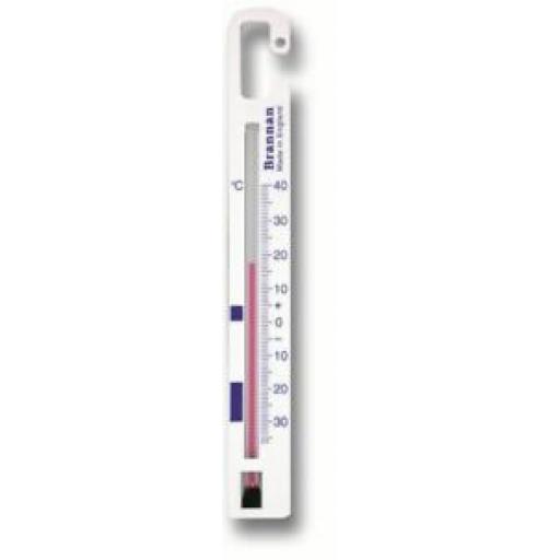 Brannan Fridge Freezer Thermometer Temperature Gauge Hanging White Plastic