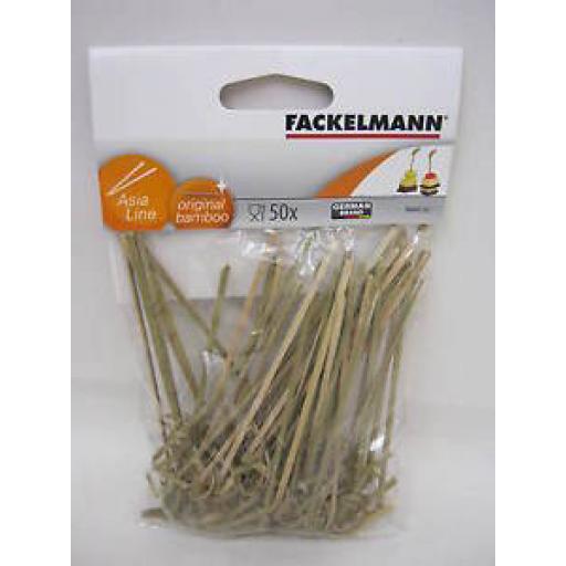 Fackelmann Fingerfood Cocktail Sticks Bamboo Pk 50 566452