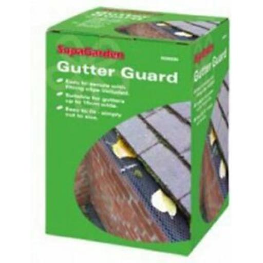 Supagarden Black Plastic Gutter Guard 6 Metres SGS220