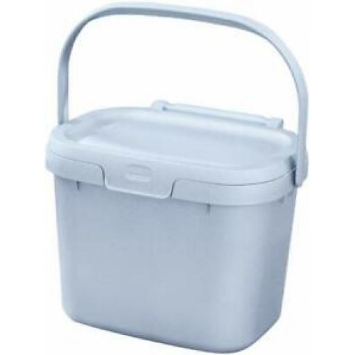 Addis Eco Range Recycling Refuse Compost Bin Bucket Kitchen Caddy 4.5L Grey