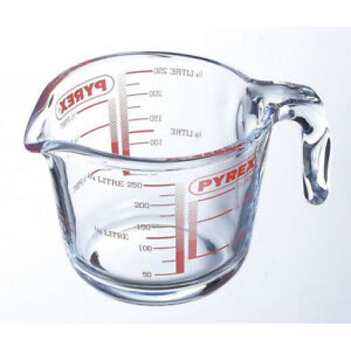 Pyrex Small Glass Measuring Jug 0.25l 250ml 1/2 Pint