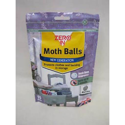 STV Zero In New Generation Real Moth Balls PK 10 Lasts Up To 3 Months ZER436