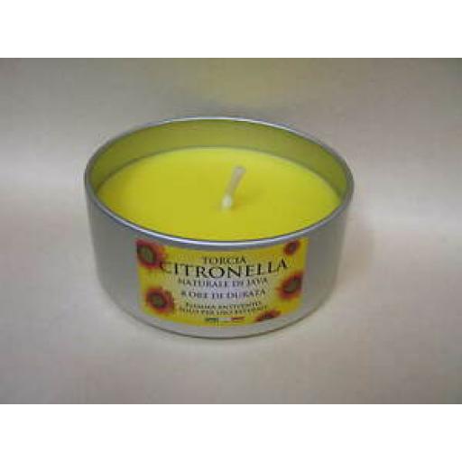 Citronella Candles Fragranced Tea Light In A Tin Unlidded