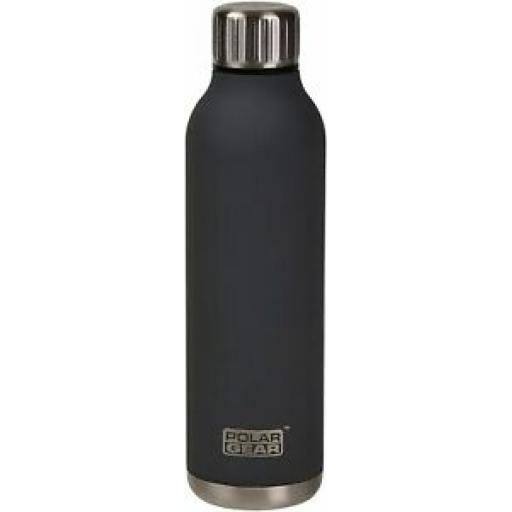 Polar Gear Water Drinks Sports Bottle Insulated Stainless Steel Grey 550ml
