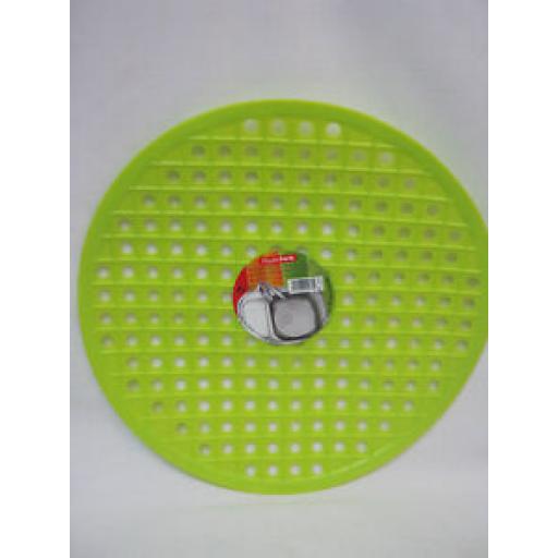 Albero PlasticForte Round Rubber Sink Mat 32cm 11875 Yellow/Lime