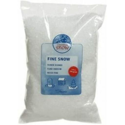 Decoris White Artificial Soft Fine Snow Flakes 200G 470005