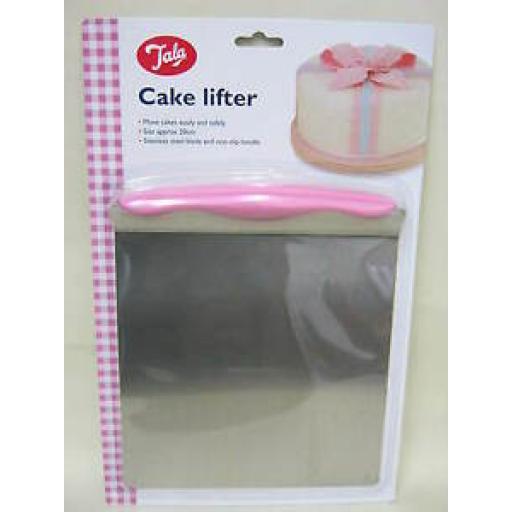 Tala Stainless Steel Cake Lifter Pink Non Slip Handle 10A10164