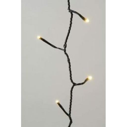 Durawise LED Battery Twinkle Tree Lights Black Cable 48 Lights Warm White 497121