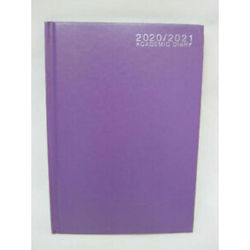 Tallon Mid Year Academic Diary A5 2020/21 Hard Back Purple