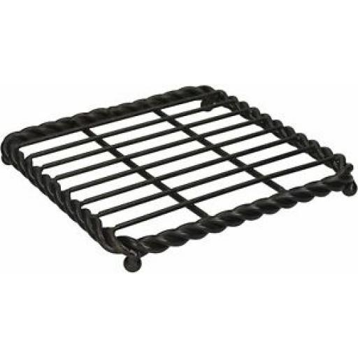 Mikasa Gourmet Trivet for Hot Pans with Rope Detailing, Wire, Black, 17.5 cm