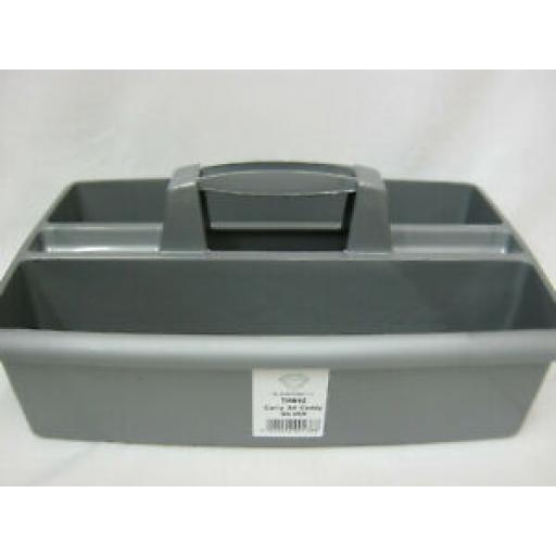 TML Carrier Holder Plastic Caddy Large Silver THW42