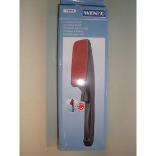 Wenko Clothes Brush Lint Fluff Remover Pet Hairs Red Velour