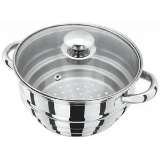 Judge Basics Stainless Steel Multi Fit All Steamer With Glass Lid HX12