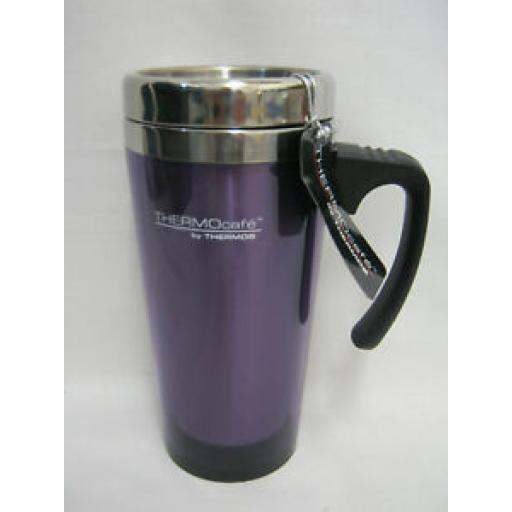 Thermos Thermocafe Translucent Travel Mug Beaker Cup 0.42L Purple
