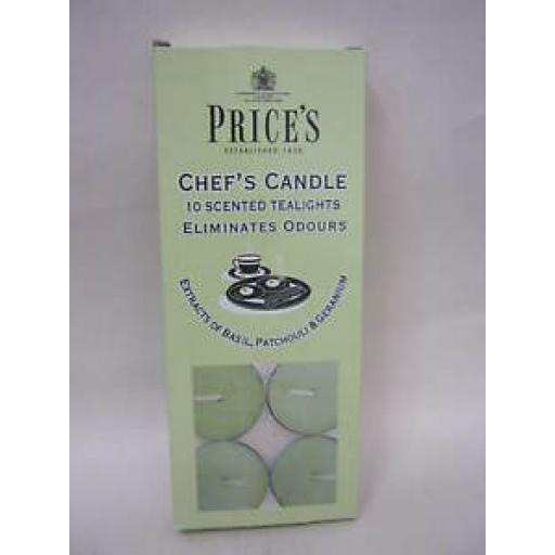 Prices Wax Scented Tealights Chef's Cooks Candle Pk 10 Tea Lights Tealight