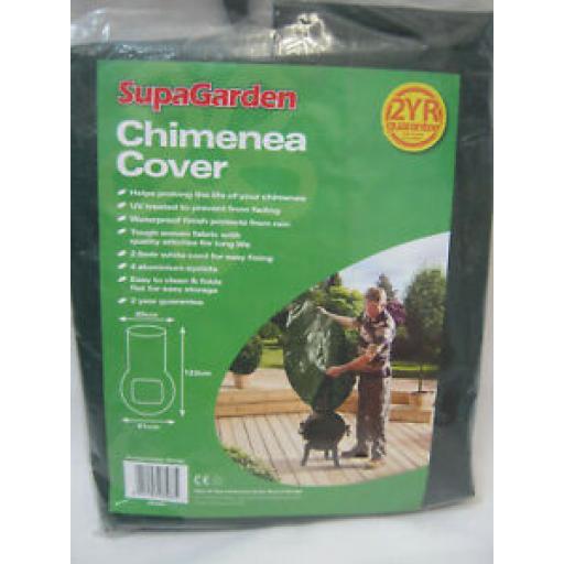 Supagarden Chimenea Cover Green Heavy Duty Large 122cm x 61cm x 20cm SGC80