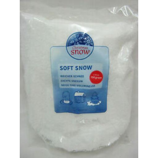Decoris White Artificial Soft Snow Flakes 100G 470523