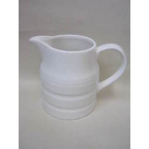 Wm Bartleet White Porcelain Churn Milk Jug 1 Pint T36