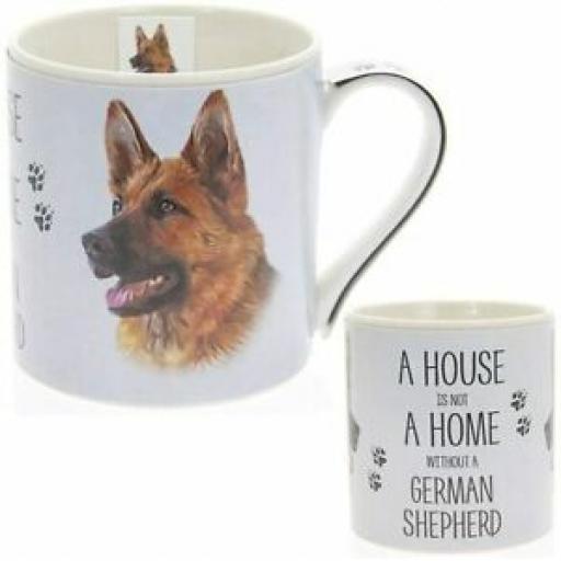 Lesser & Pavey Fine China Mug Beaker Tea Cup Mans Best Friend German Shepherd
