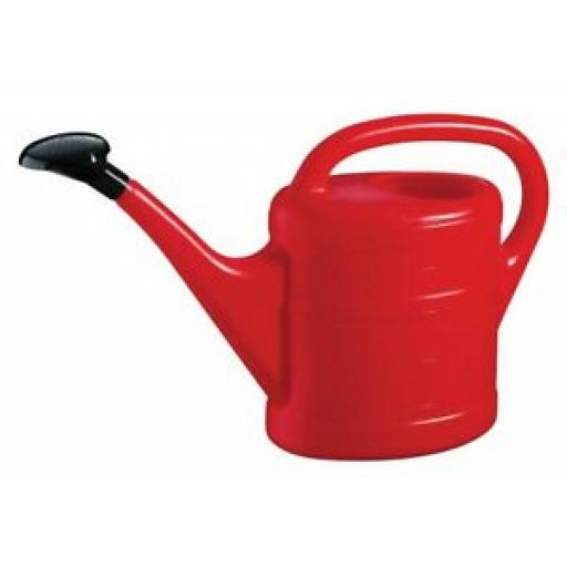 Geli Green Wash Essentials Plastic Watering Can Red 5 Litre Rose