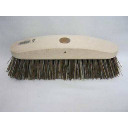 Hills Broom Deck Scrub Head Only With Hard Bristles 9 1/2" D93WW