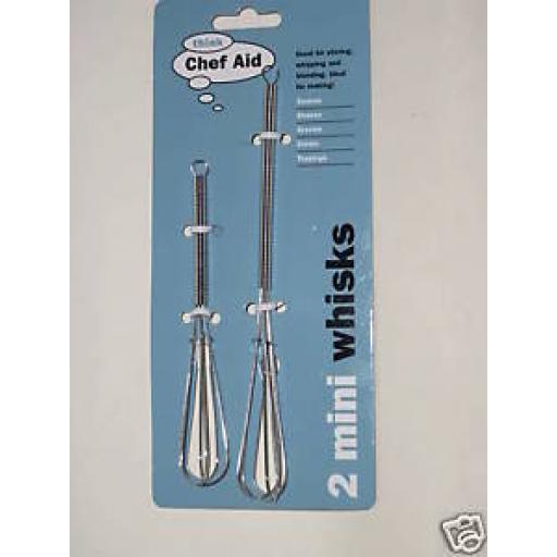 Chef Aid Metal Mini Balloon Whisks Whisk Sauces Gravies Shake CH21325