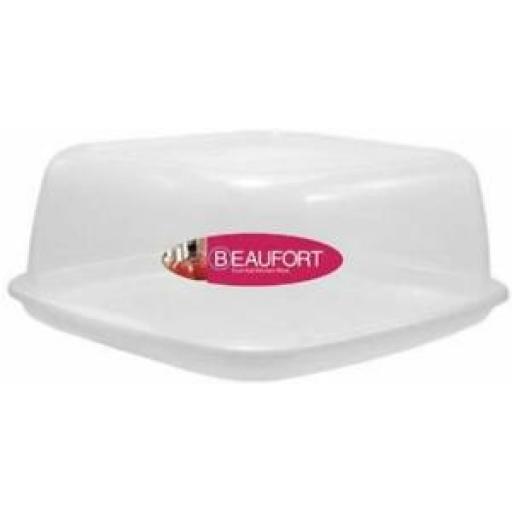 Beaufort Plastic Storage Square Clear Cake Store 040198003