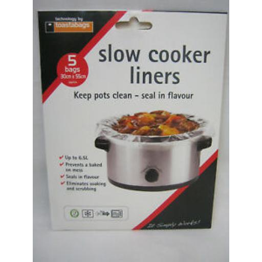 Toastabags Slow Cooker Liners Keep Pots Clean Seals In Flavour Pack 5