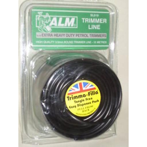 ALM Extra Heavy Duty Petrol Trimmer Line Black 3.5 mm 15 Metres SL019