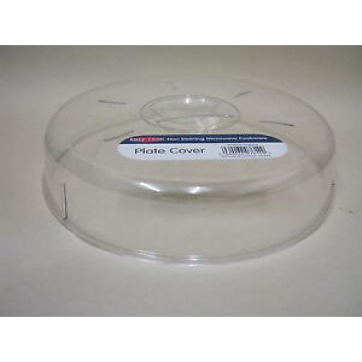 Easy Cook Microwave Plate Cover Guard 25cm 9.3/4" Clear Non Staining