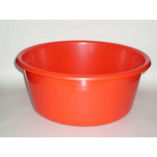 New Lucy White Round Plastic Washing Up Bowl 35cm Large 14" Slight Seconds 