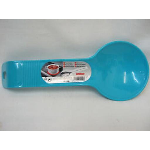 Albero PlasticForte Large Plastic Spoon Rest Aqua Blue 11540