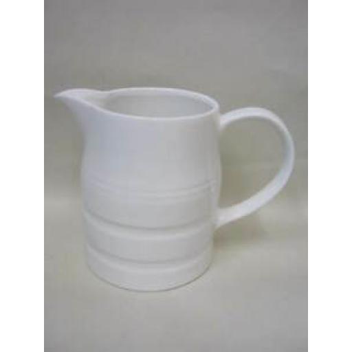 Wm Bartleet White Porcelain Churn Milk Jug 2 Pint T37