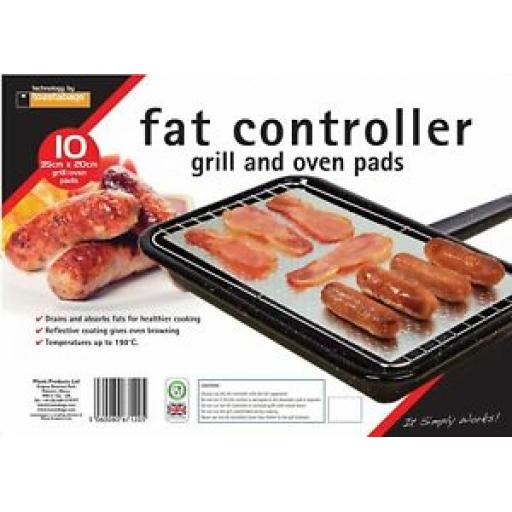 Toastabags Fat Controller Grill And Oven Pads 35cm x 20cm Pk 10
