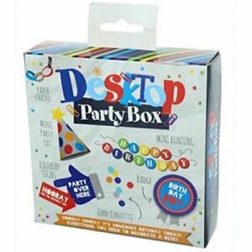 Eurowrap Desktop Party Box Birthday Boy Everything To Decorate Your Desk