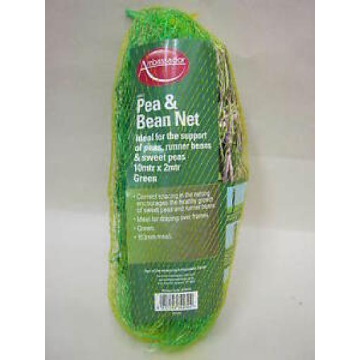 Ambassador Pea And Bean Net Green 153mm Mesh 10Mtr X 2Mtr