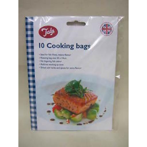 Tala Cooking Oven Bags Ideal For Fish 30cm x 14cm Pk10