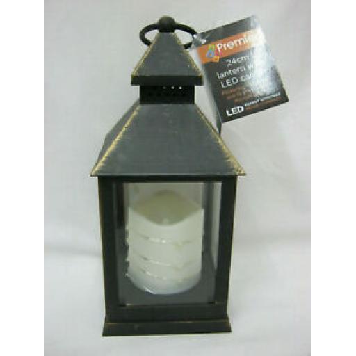 Premier With LED Candle 24cm Warm White Microbrights Battery LB171195