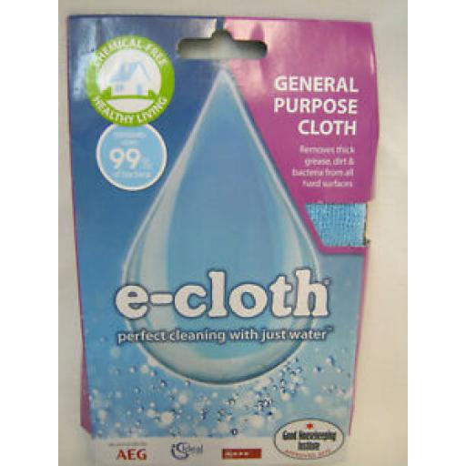 E-Cloth Microfibre General Purpose Blue Cloth 32cm x 32cm