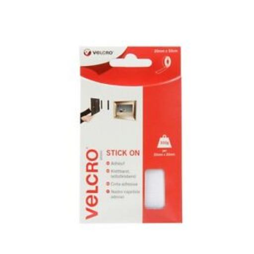 Velcro Stick On Tape Fasteners 20mm x 50cm White 60224