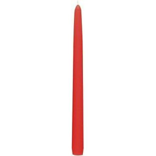 New Prices Wax Tapered Dinner Candles Burn Time 8H Pk50 24.5cm Red